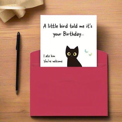 A Lil Bird Birthday Card