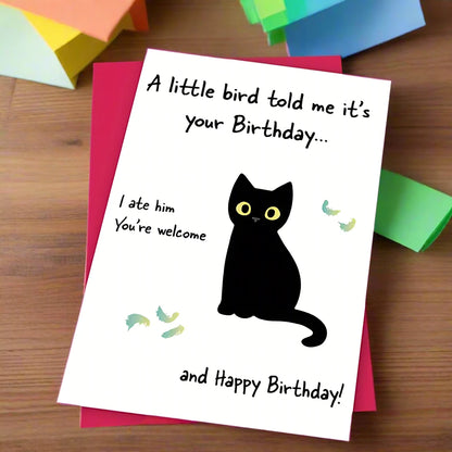 A Lil Bird Birthday Card