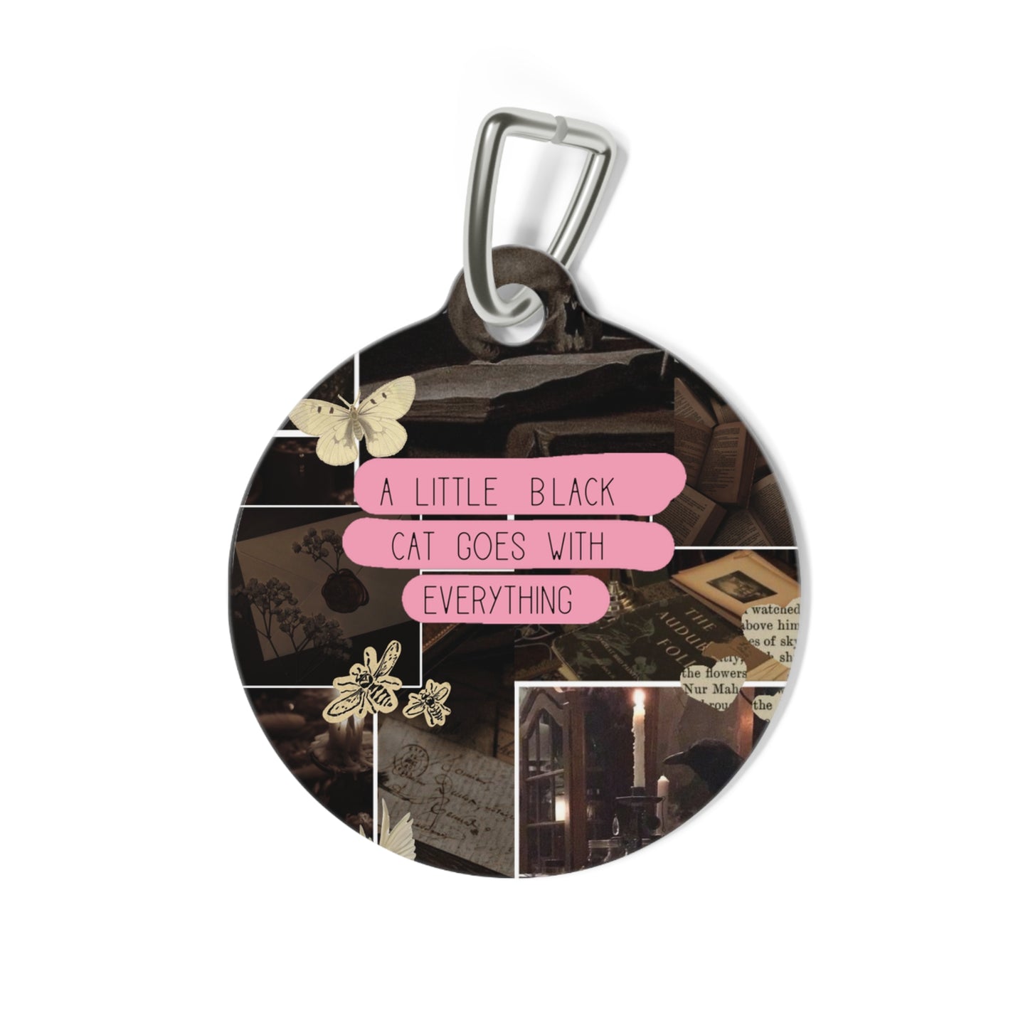 A Lil Black Cat Pet Tag