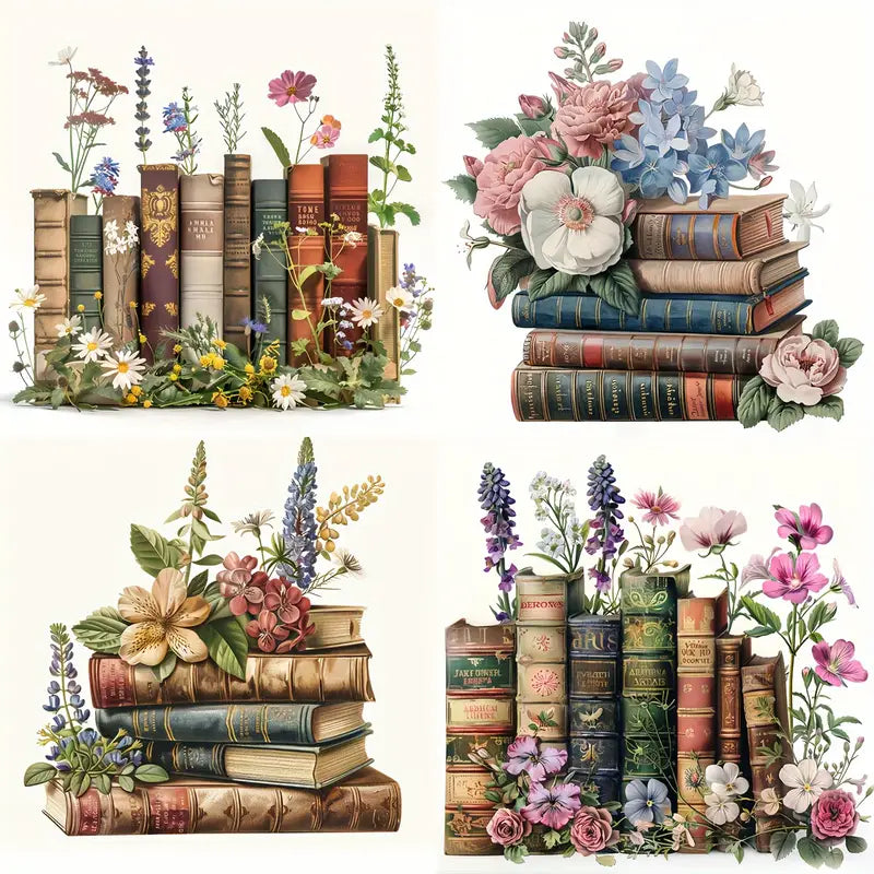 20 Vintage Book Stickers