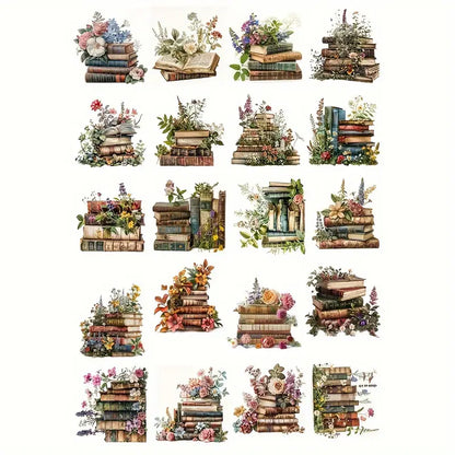 20 Vintage Book Stickers