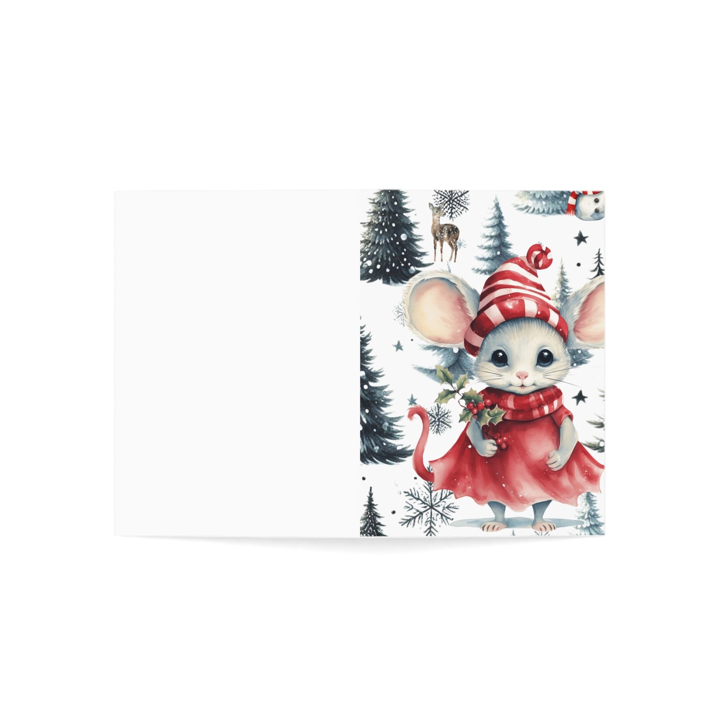 Whimsical Mouse Christmas Cards