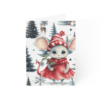 Whimsical Mouse Christmas Cards