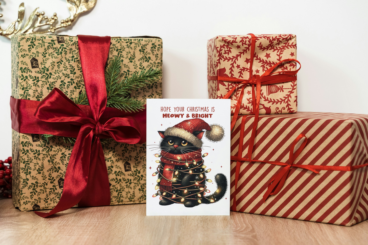 Meowy & Bright Christmas Cards