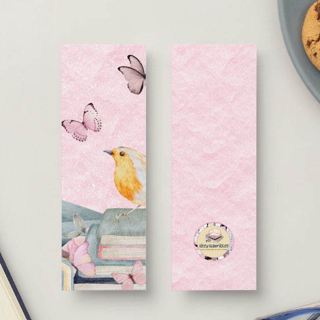 Pink Butterflies Bookmark