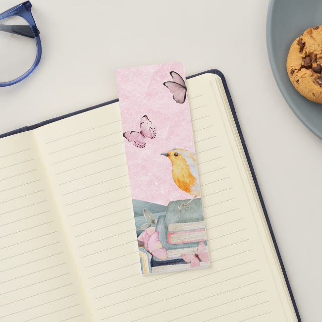 Pink Butterflies Bookmark