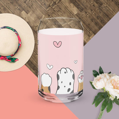 Pawsitively Adorable 16oz Glass