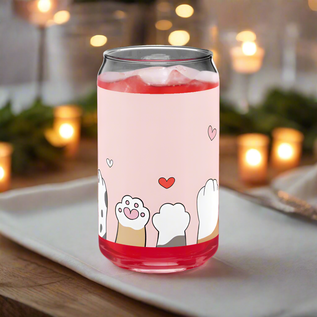 Pawsitively Adorable 16oz Glass