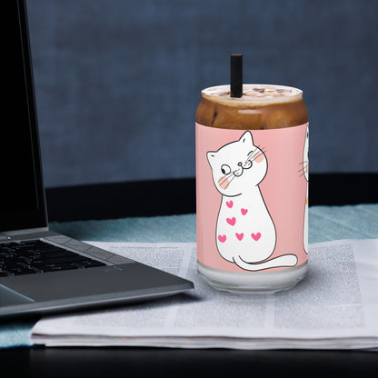 Purrfectly Playful 16oz Glass