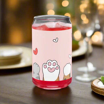 Pawsitively Adorable 16oz Glass