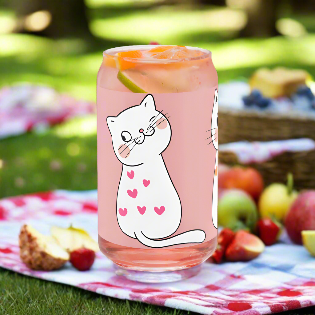 Purrfectly Playful 16oz Glass